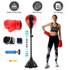 Adjustable Free Standing Punching Bag Set