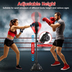 Adjustable Free Standing Punching Bag Set
