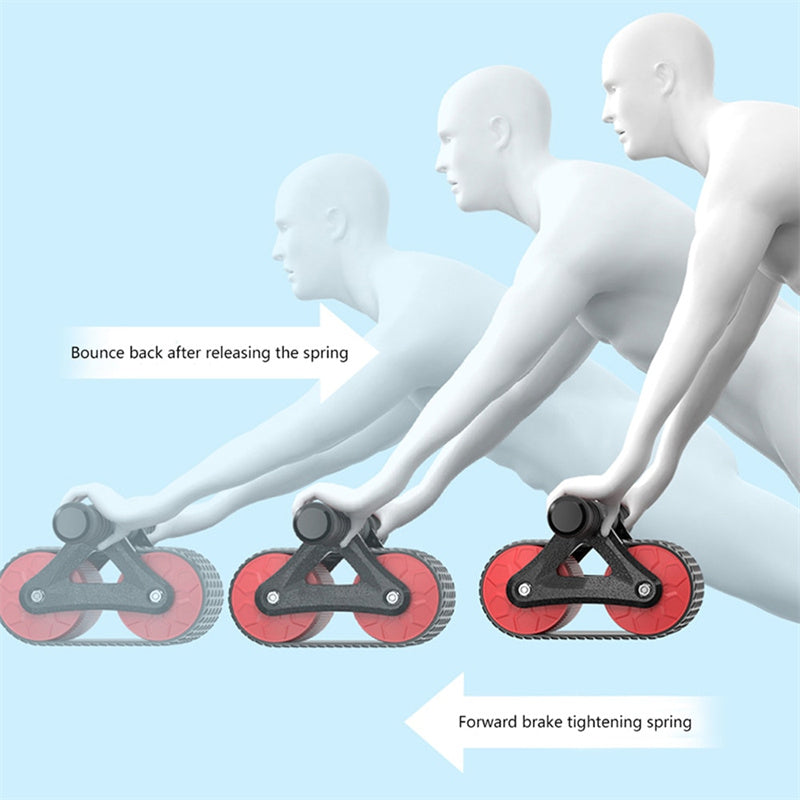 Auto-Rebound Double Wheel Ab Roller