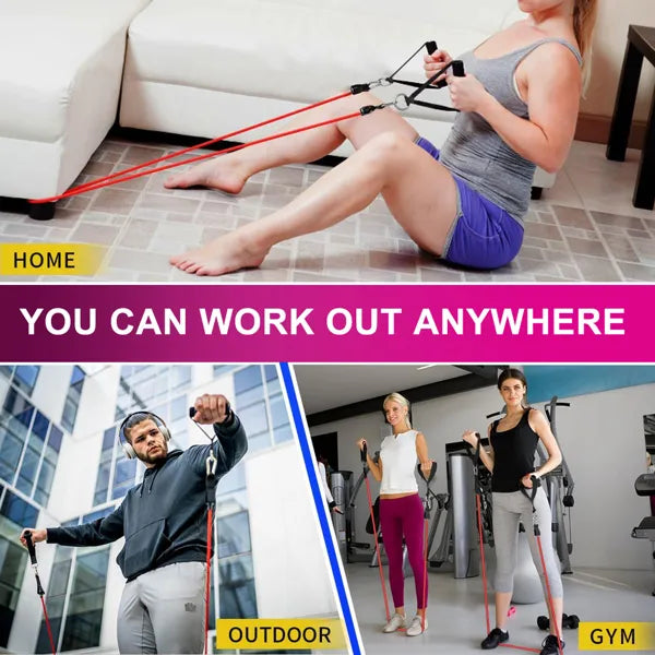 5PC Exercise Resistance Bands Set
