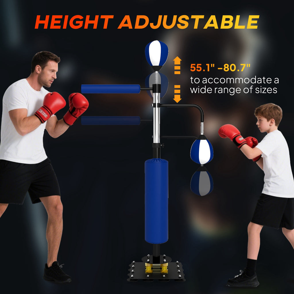 Adjustable Speed Bag Boxing Stand (Blue)