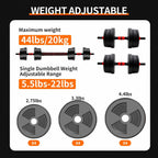 Adjustable Dumbbell & Barbell Set