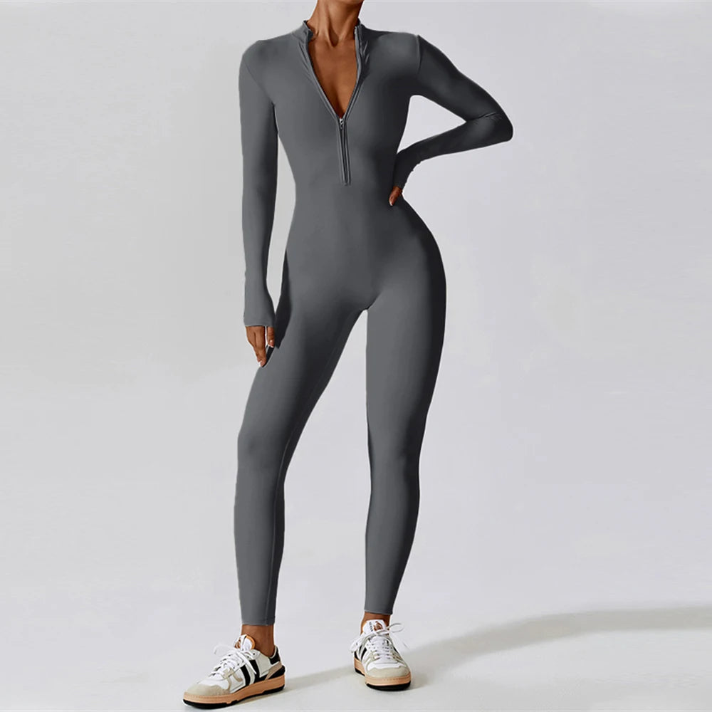 Women’s Fleece Yoga Jumpsuit Set