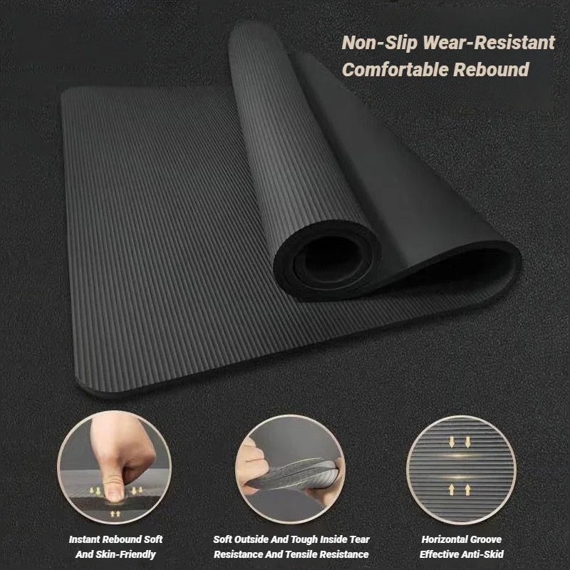 Two-Piece NBR Yoga Mat Set