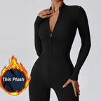 Warm Fleece Workout Jumpsuit