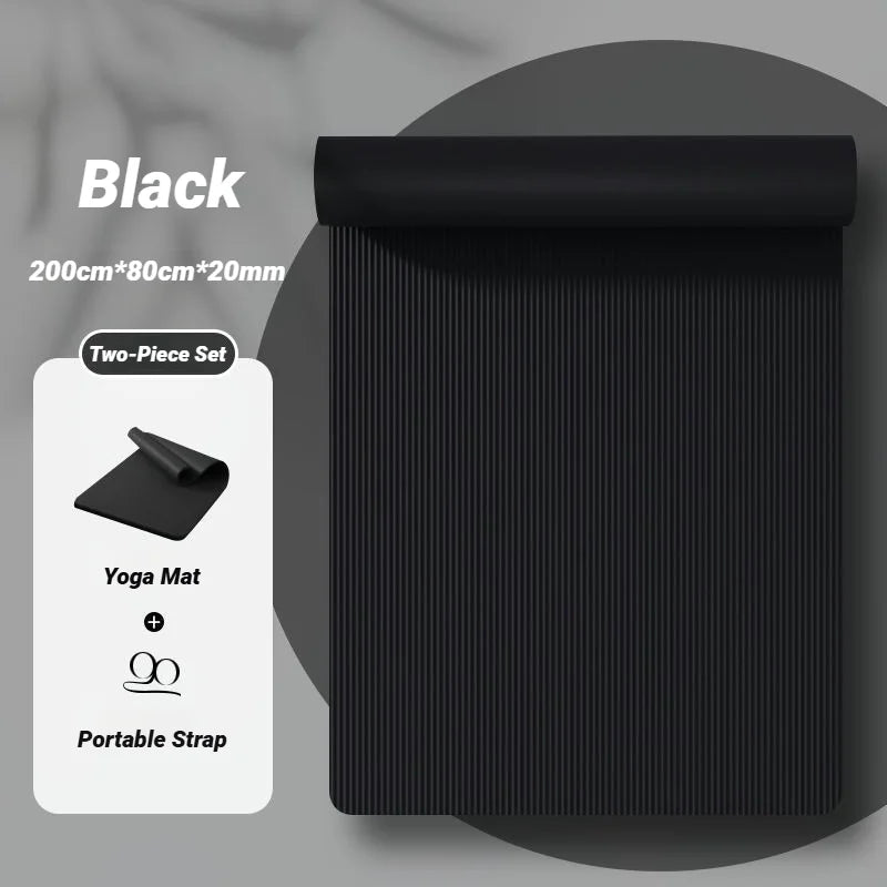 Two-Piece NBR Yoga Mat Set