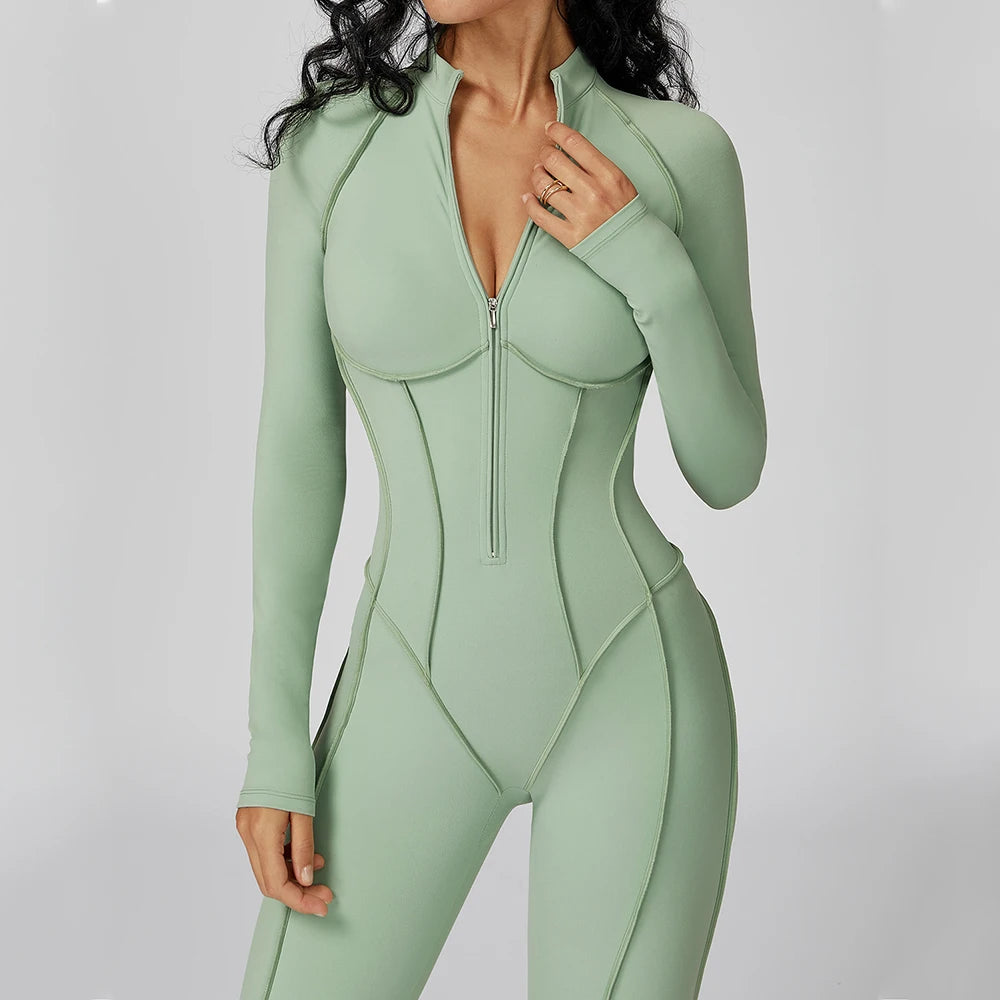 Women’s Long-Sleeve Yoga Bodysuit