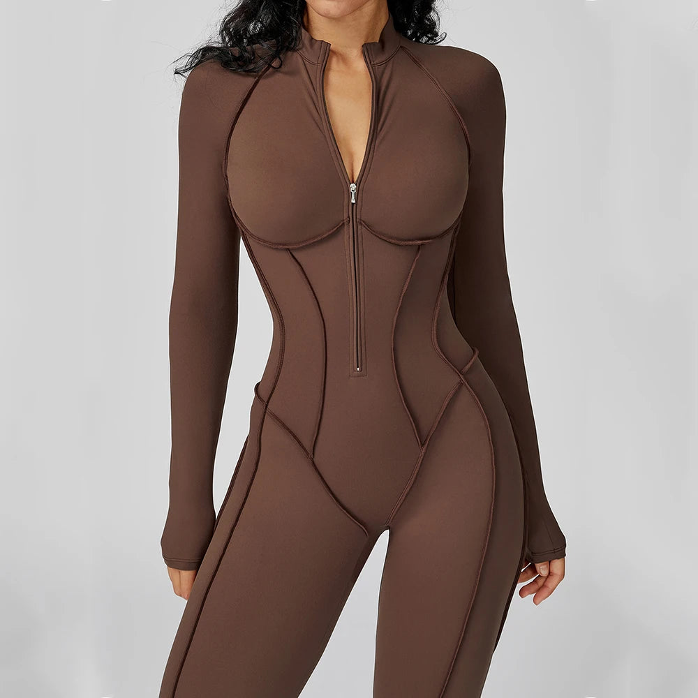 Women’s Long-Sleeve Yoga Bodysuit