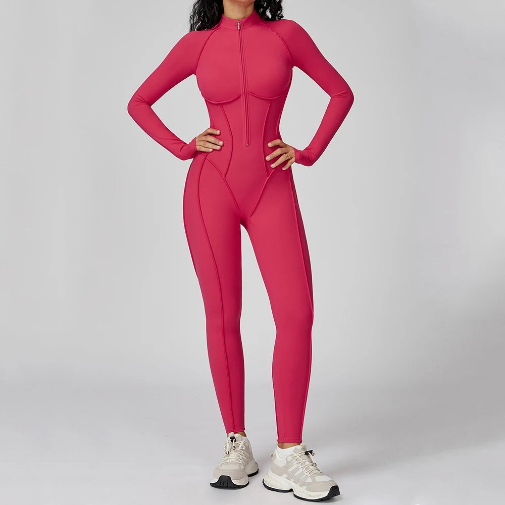 Women’s Long-Sleeve Yoga Bodysuit