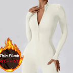 Warm Fleece Workout Jumpsuit