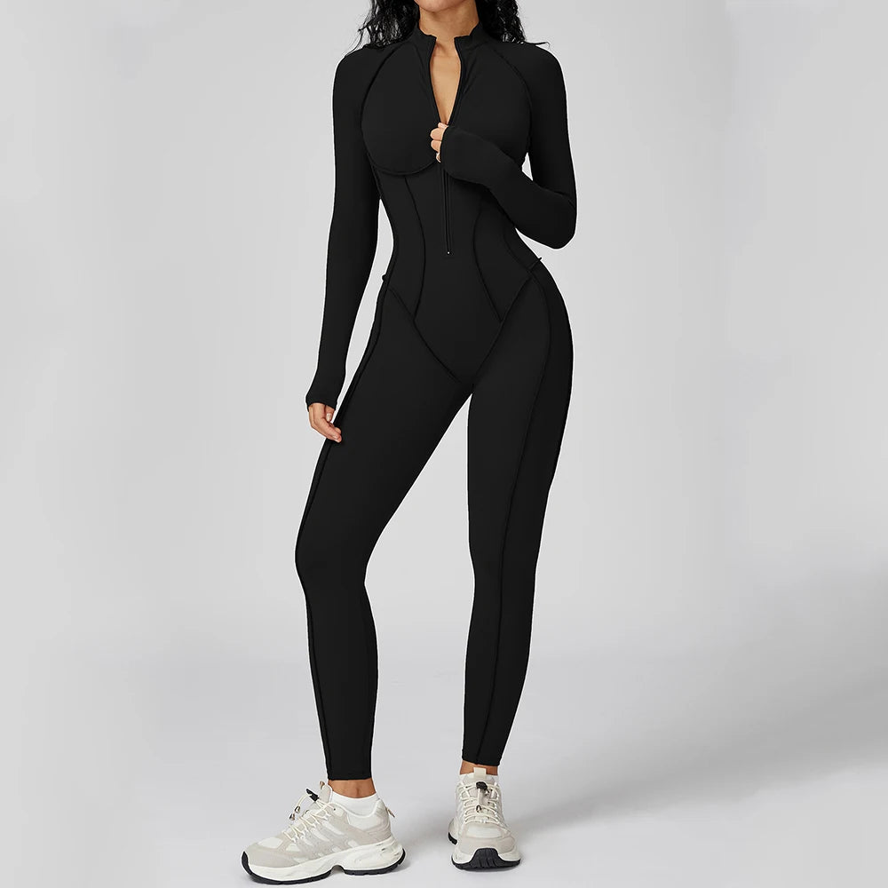 Women’s Long-Sleeve Yoga Bodysuit