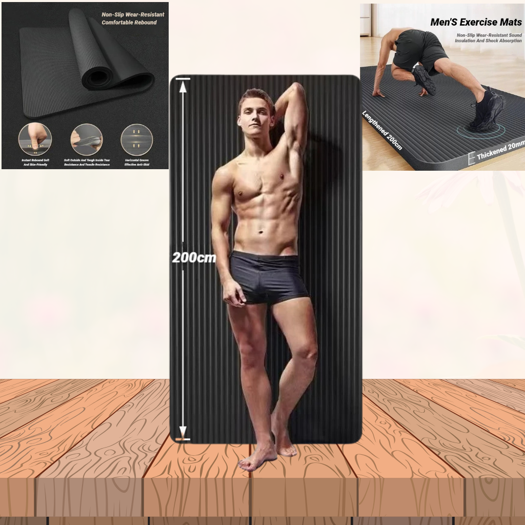 Two-Piece NBR Yoga Mat Set