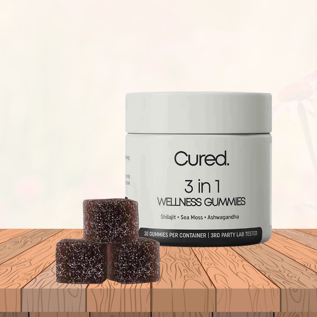 3 in 1 Gummies Cured Shilajit Gummies for Men