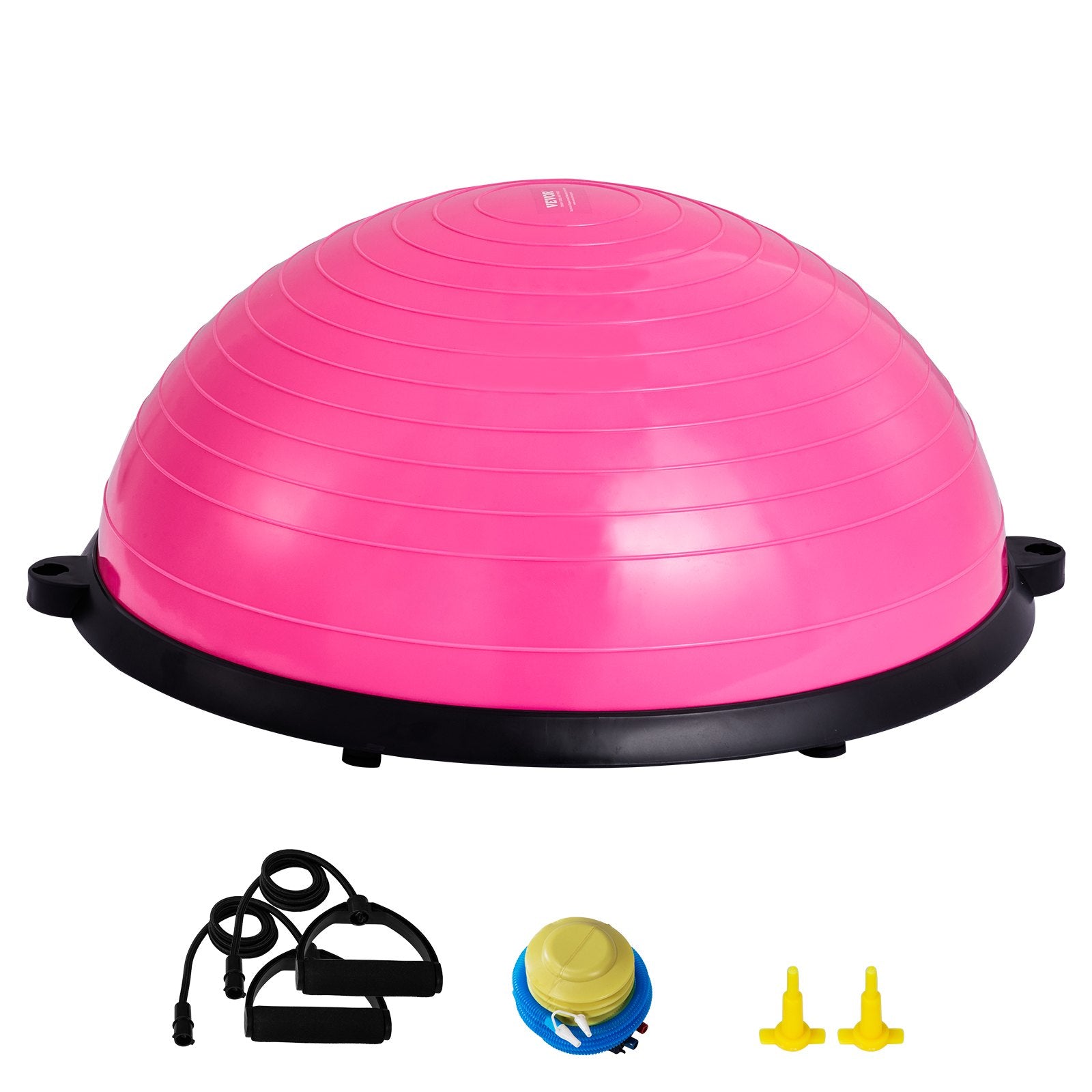 Half Balance Ball Trainer with Resistance Bands