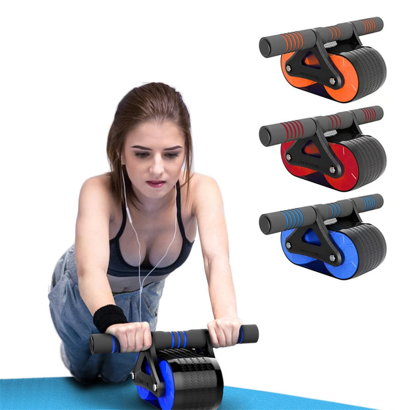 Auto-Rebound Double Wheel Ab Roller