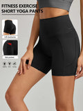 Plus Size High-Waist Yoga Biker Shorts