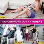 5PC Resistance Band Workout Set