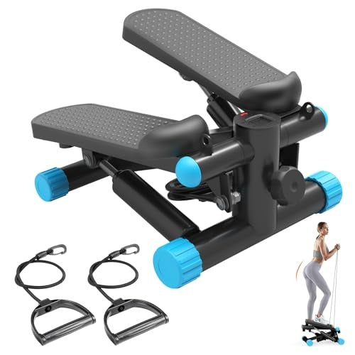 Portable Mini Stepper with Resistance Bands