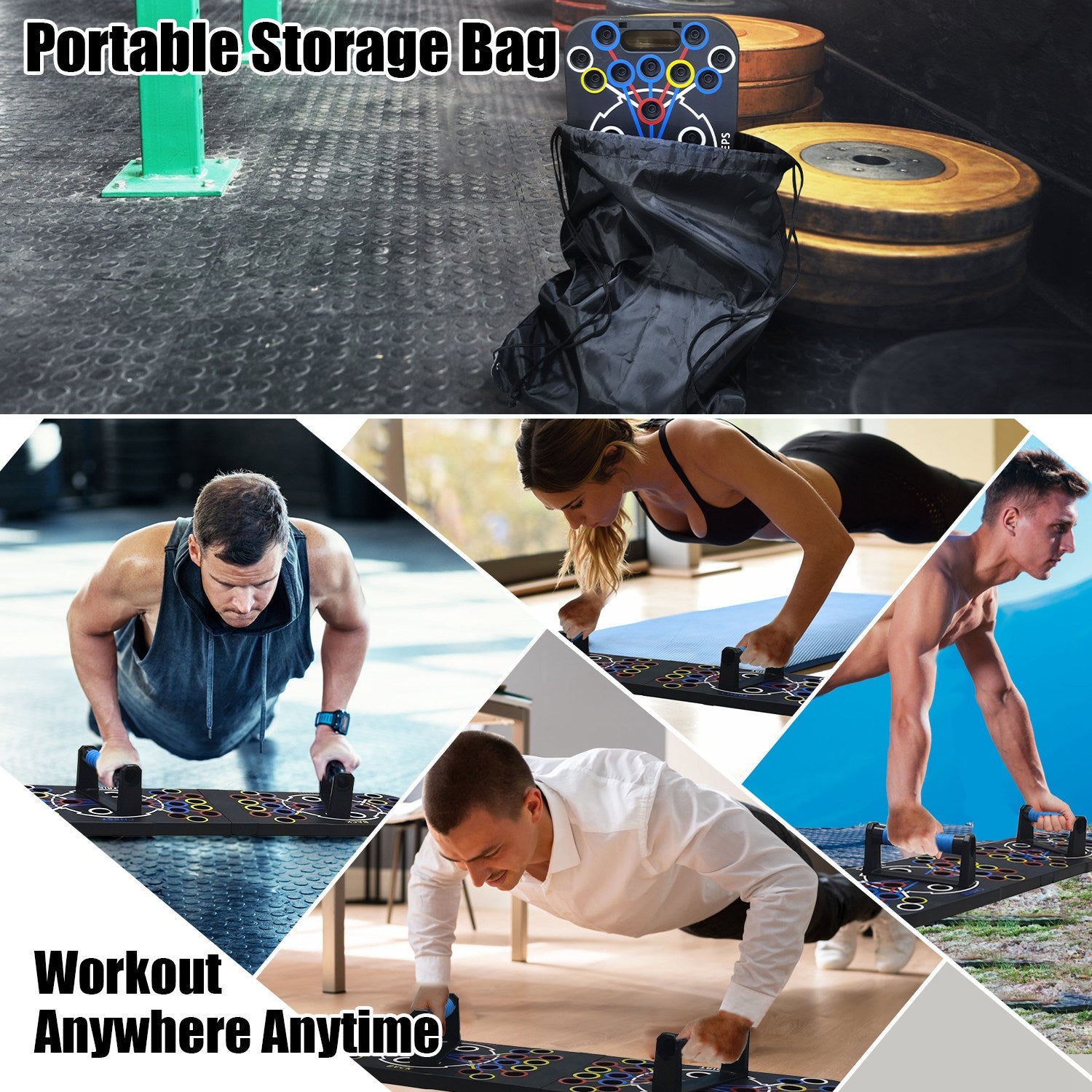 Multifunctional Push-Up Board Home Gym Set